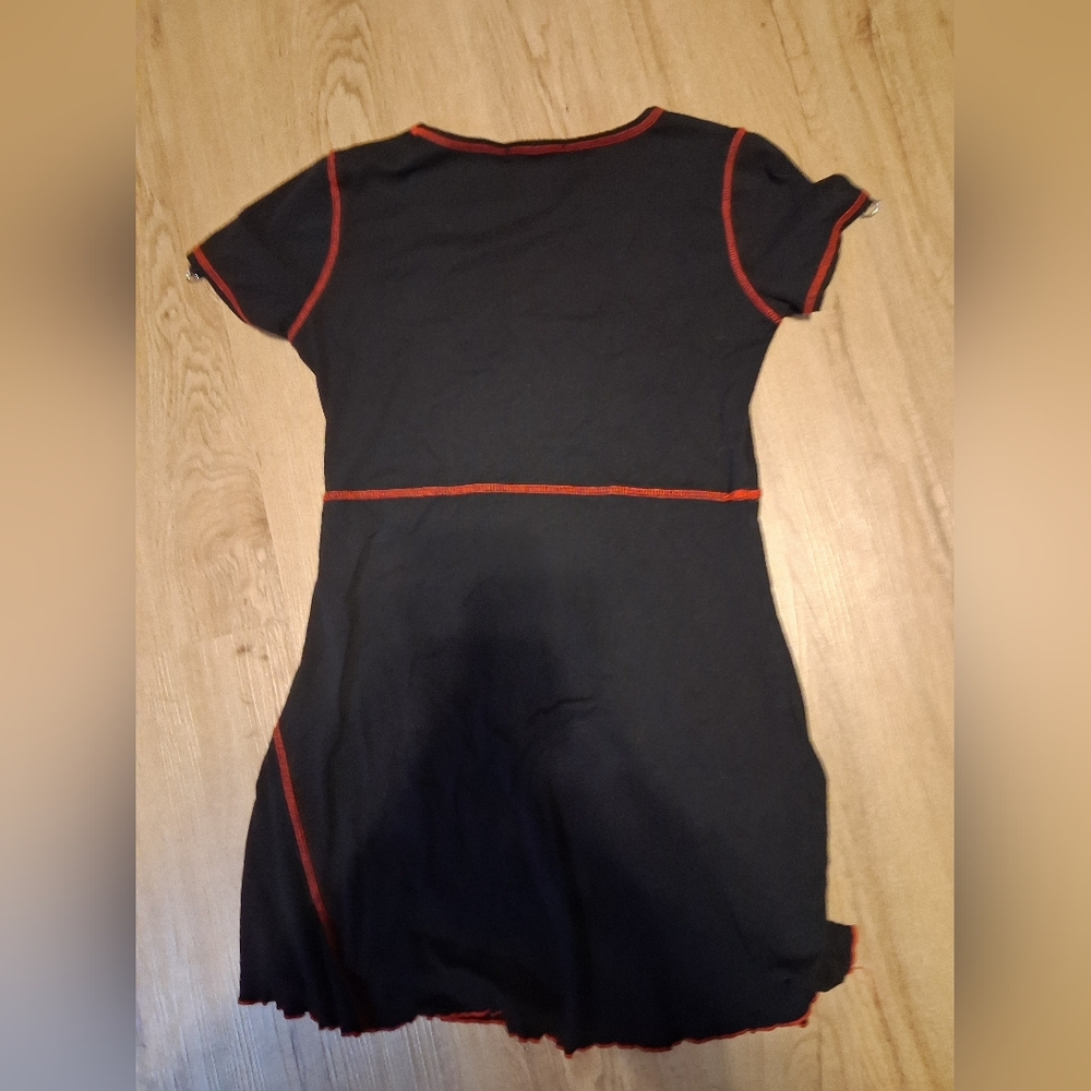 Women's Widow Tunic Black with Red Trim